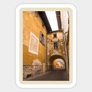 Street in Arco in North Italy Sticker